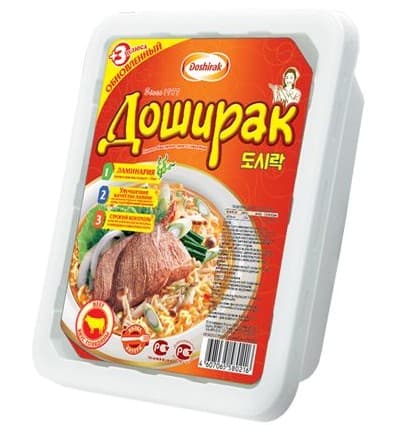 Доширак Говядина, 90 гр, шт, лоток